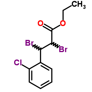a,b-二溴-2-氯苯丙酸乙酯結(jié)構(gòu)式_35282-98-5結(jié)構(gòu)式