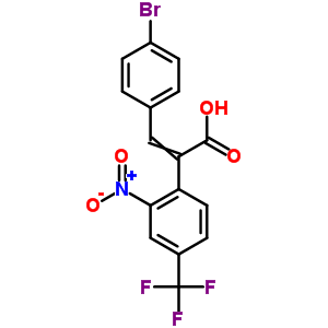 a-[(4-溴苯基)亞甲基]-2-硝基-4-(三氟甲基)-苯乙酸結(jié)構(gòu)式_35318-47-9結(jié)構(gòu)式