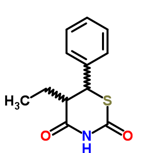 2H-1,3-thiazine-2,4 (3h)-dione, 5-ethyldihydro-6-phenyl-Structure,3571-78-6Structure 2H-1,3-thiazine-2,4 (3h)-dione, 5-ethyldihydro-6-phenyl- Structure,3571-78-6Structure