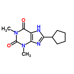8-Cyclopentyl-1,3-dimethylxanthineStructure,35873-49-5Structure 8-Cyclopentyl-1,3-dimethylxanthine Structure,35873-49-5Structure