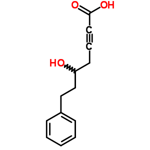 2-Heptynoic acid,5-hydroxy-7-phenyl-Structure,36185-10-1Structure 2-Heptynoic acid,5-hydroxy-7-phenyl- Structure,36185-10-1Structure
