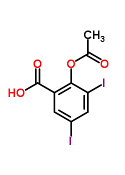 2-Acetyloxy-3,5-diiodobenzoic acidStructure,36415-60-8Structure 2-Acetyloxy-3,5-diiodobenzoic acid Structure,36415-60-8Structure