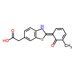 2-(2-羥基-3-甲基苯基)-6-苯并噻唑乙酸結(jié)構(gòu)式_36782-41-9結(jié)構(gòu)式