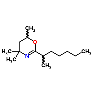 2-Heptan-2-yl-4,4,6-trimethyl-5,6-dihydro-1,3-oxazineStructure,36871-42-8Structure 2-Heptan-2-yl-4,4,6-trimethyl-5,6-dihydro-1,3-oxazine Structure,36871-42-8Structure