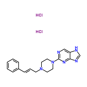 2-(4-Cinnamylpiperazin-1-yl)-7h-purine dihydrochlorideStructure,37425-10-8Structure 2-(4-Cinnamylpiperazin-1-yl)-7h-purine dihydrochloride Structure,37425-10-8Structure