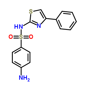 Benzenesulfonamide,4-amino-n-(4-phenyl-2-thiazolyl)-Structure,37615-03-5Structure Benzenesulfonamide,4-amino-n-(4-phenyl-2-thiazolyl)- Structure,37615-03-5Structure