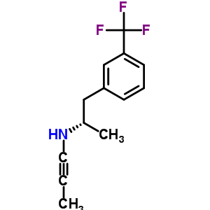 (As)-a-甲基-n-(2-丙炔)-3-(三氟甲基)苯乙胺結(jié)構(gòu)式_37822-90-5結(jié)構(gòu)式