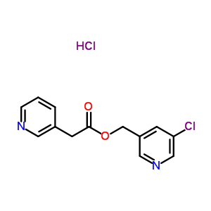 (5-Chloropyridin-3-yl)methyl 2-pyridin-3-ylacetate hydrochlorideStructure,37831-77-9Structure (5-Chloropyridin-3-yl)methyl 2-pyridin-3-ylacetate hydrochloride Structure,37831-77-9Structure