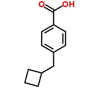 4-(環(huán)丁基甲基)-苯甲酸結(jié)構(gòu)式_37874-96-7結(jié)構(gòu)式