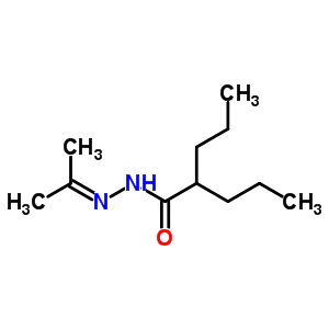 N-(propan-2-ylideneamino)-2-propyl-pentanamideStructure,38068-35-8Structure N-(propan-2-ylideneamino)-2-propyl-pentanamide Structure,38068-35-8Structure