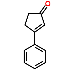 3-苯基-2-環(huán)戊烯酮結(jié)構(gòu)式_3810-26-2結(jié)構(gòu)式