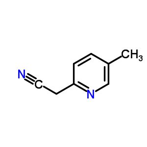 2-(5-甲基吡啶-2-基)乙腈結(jié)構(gòu)式_38203-08-6結(jié)構(gòu)式
