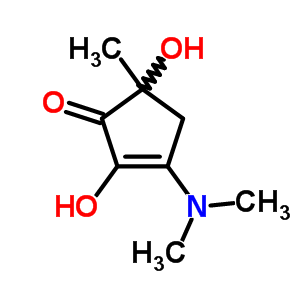 3-(Dimethylamino)-2,5-dihydroxy-5-methyl-2-cyclopenten-1-oneStructure,38222-35-4Structure 3-(Dimethylamino)-2,5-dihydroxy-5-methyl-2-cyclopenten-1-one Structure,38222-35-4Structure