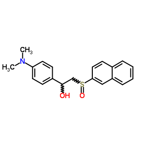 1-(4-Dimethylaminophenyl)-2-naphthalen-2-ylsulfinyl-ethanolStructure,38226-50-5Structure 1-(4-Dimethylaminophenyl)-2-naphthalen-2-ylsulfinyl-ethanol Structure,38226-50-5Structure