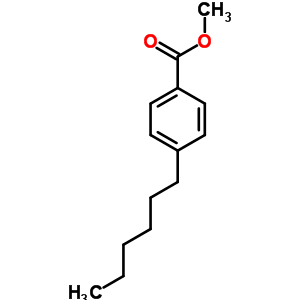 p-己基苯甲酸甲酯結構式_38409-63-1結構式
