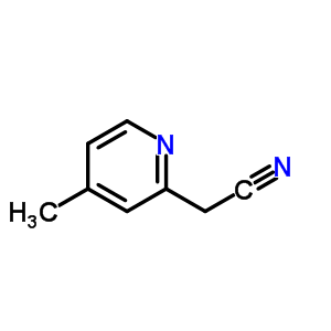 2-(4-甲基吡啶-2-基)乙腈結(jié)構(gòu)式_38746-50-8結(jié)構(gòu)式