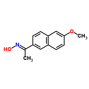1-(6-甲氧基-2-萘)-1-乙酮肟結(jié)構(gòu)式_3893-38-7結(jié)構(gòu)式