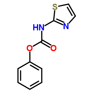 1,3-噻唑-2-基氨基甲酸苯酯結構式_39142-40-0結構式
