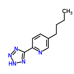 5-Butyl-2-(2h-tetrazol-5-yl)pyridineStructure,39256-39-8Structure 5-Butyl-2-(2h-tetrazol-5-yl)pyridine Structure,39256-39-8Structure