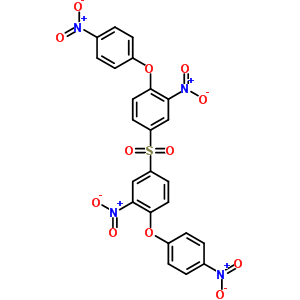 Benzene,1,1-sulfonylbis[3-nitro-4-(4-nitrophenoxy)-Structure,3950-58-1Structure Benzene,1,1-sulfonylbis[3-nitro-4-(4-nitrophenoxy)- Structure,3950-58-1Structure