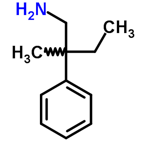 2-甲基-2-苯基-丁烷-1-胺結構式_3979-27-9結構式