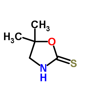 2-Oxazolidinethione, 5,5-dimethyl-Structure,3980-52-7Structure 2-Oxazolidinethione, 5,5-dimethyl- Structure,3980-52-7Structure
