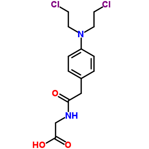 (9CI)-N-[[4-[雙(2-氯乙基)氨基]苯基]乙?；鵠-甘氨酸結(jié)構(gòu)式_40068-30-2結(jié)構(gòu)式