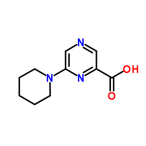 6-(1-Piperidinyl)-2-pyrazinecarboxylic acidStructure,40262-68-8Structure 6-(1-Piperidinyl)-2-pyrazinecarboxylic acid Structure,40262-68-8Structure