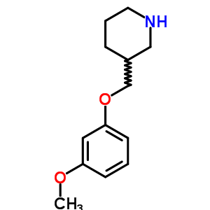 3-(3-Methoxy-phenoxymethyl)-piperidineStructure,405062-73-9Structure 3-(3-Methoxy-phenoxymethyl)-piperidine Structure,405062-73-9Structure