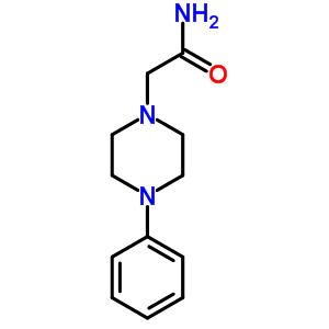 2-(4-苯基哌嗪-1-基)乙酰胺結(jié)構(gòu)式_40798-95-6結(jié)構(gòu)式