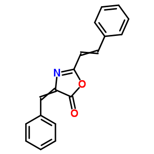 5(4H)-oxazolone, 2-(2-phenylethenyl)-4-(phenylmethylene)-Structure,40913-25-5Structure 5(4H)-oxazolone, 2-(2-phenylethenyl)-4-(phenylmethylene)- Structure,40913-25-5Structure