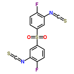 1-氟-4-(4-氟-3-異硫代氰?；?苯基)磺?；?2-異硫代氰酰基-苯結(jié)構(gòu)式_40939-78-4結(jié)構(gòu)式