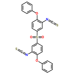 2-Isothiocyanato-4-(3-isothiocyanato-4-phenoxy-phenyl)sulfonyl-1-phenoxy-benzeneStructure,40939-81-9Structure 2-Isothiocyanato-4-(3-isothiocyanato-4-phenoxy-phenyl)sulfonyl-1-phenoxy-benzene Structure,40939-81-9Structure