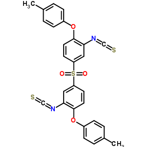 Benzene,1,1-sulfonylbis[3-isothiocyanato-4-(4-methylphenoxy)-Structure,40939-83-1Structure Benzene,1,1-sulfonylbis[3-isothiocyanato-4-(4-methylphenoxy)- Structure,40939-83-1Structure