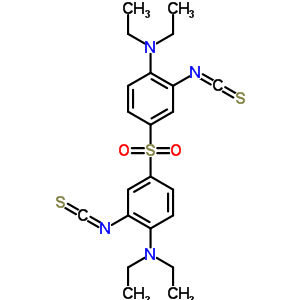 4-(4-Diethylamino-3-isothiocyanato-phenyl)sulfonyl-n,n-diethyl-2-isothiocyanato-anilineStructure,41016-23-3Structure 4-(4-Diethylamino-3-isothiocyanato-phenyl)sulfonyl-n,n-diethyl-2-isothiocyanato-aniline Structure,41016-23-3Structure