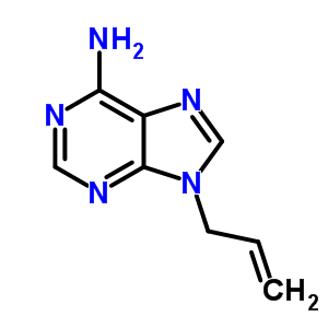 9-(2-丙烯基)腺嘌呤結(jié)構(gòu)式_4121-39-5結(jié)構(gòu)式