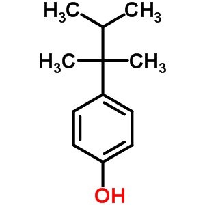 4-(1,1,2-三甲基丙基)-苯酚結(jié)構(gòu)式_4128-07-8結(jié)構(gòu)式