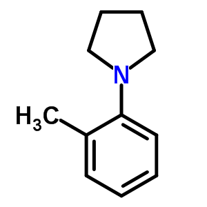 1-(2-甲基苯基)吡咯烷結(jié)構(gòu)式_41378-30-7結(jié)構(gòu)式