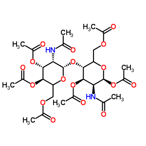 Chitobiose octaacetateStructure,41670-99-9Structure Chitobiose octaacetate Structure,41670-99-9Structure