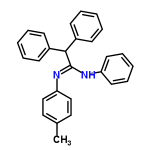 N-(4-甲基苯基)-N,a-二苯基-苯乙脒結(jié)構(gòu)式_4172-74-1結(jié)構(gòu)式