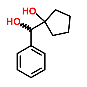 a-(1-羥基環(huán)戊基)-苯甲醇結(jié)構(gòu)式_4176-76-5結(jié)構(gòu)式