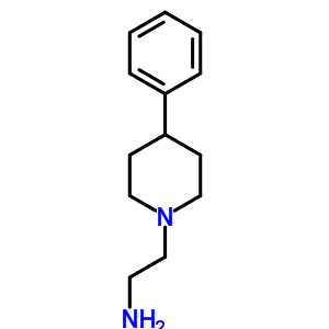 2-(4-苯基哌啶-1-基)乙胺結(jié)構(gòu)式_41914-43-6結(jié)構(gòu)式