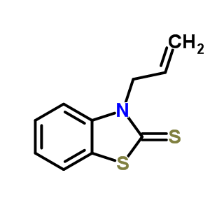 2(3H)-benzothiazolethione,3-(2-propen-1-yl)-Structure,42477-57-6Structure 2(3H)-benzothiazolethione,3-(2-propen-1-yl)- Structure,42477-57-6Structure
