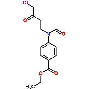 4-[(4-氯-3-氧代丁基)甲?；被鵠-苯甲酸乙酯結(jié)構(gòu)式_4261-02-3結(jié)構(gòu)式