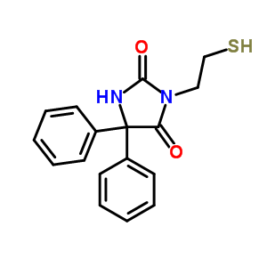 5,5-Diphenyl-3-(2-sulfanylethyl)imidazolidine-2,4-dioneStructure,42748-71-0Structure 5,5-Diphenyl-3-(2-sulfanylethyl)imidazolidine-2,4-dione Structure,42748-71-0Structure