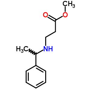 3-(1-苯基乙基氨基)丙酸甲酯結構式_42792-67-6結構式
