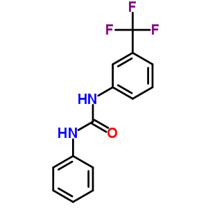 3-苯基-1-[3-(三氟甲基)苯基]脲結構式_4300-46-3結構式