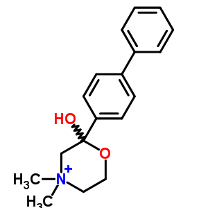 4,4-Dimethyl-2-(4-phenylphenyl)-1-oxa-4-azoniacyclohexan-2-olStructure,4303-82-6Structure 4,4-Dimethyl-2-(4-phenylphenyl)-1-oxa-4-azoniacyclohexan-2-ol Structure,4303-82-6Structure