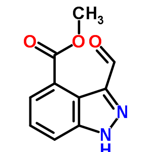 3-甲?；?4-吲唑羧酸甲酯結(jié)構(gòu)式_433728-79-1結(jié)構(gòu)式