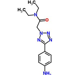 2-[5-(4-氨基-苯基)-四唑-2-基]-N,N-二乙基乙酰胺結(jié)構(gòu)式_436092-91-0結(jié)構(gòu)式